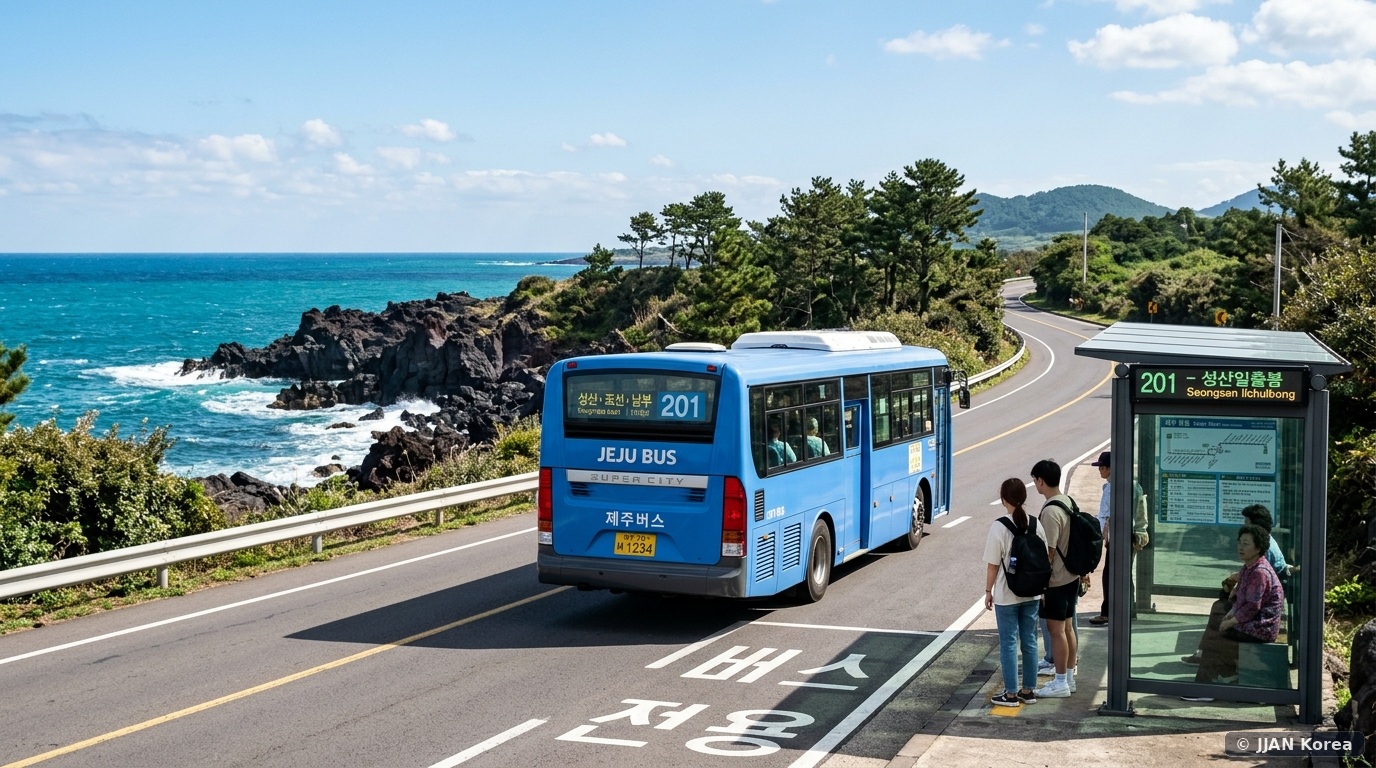 Exploring Jeju Island Without a Rental Car: Express Bus 101/102, Taxi Tours & Luggage Delivery Hacks