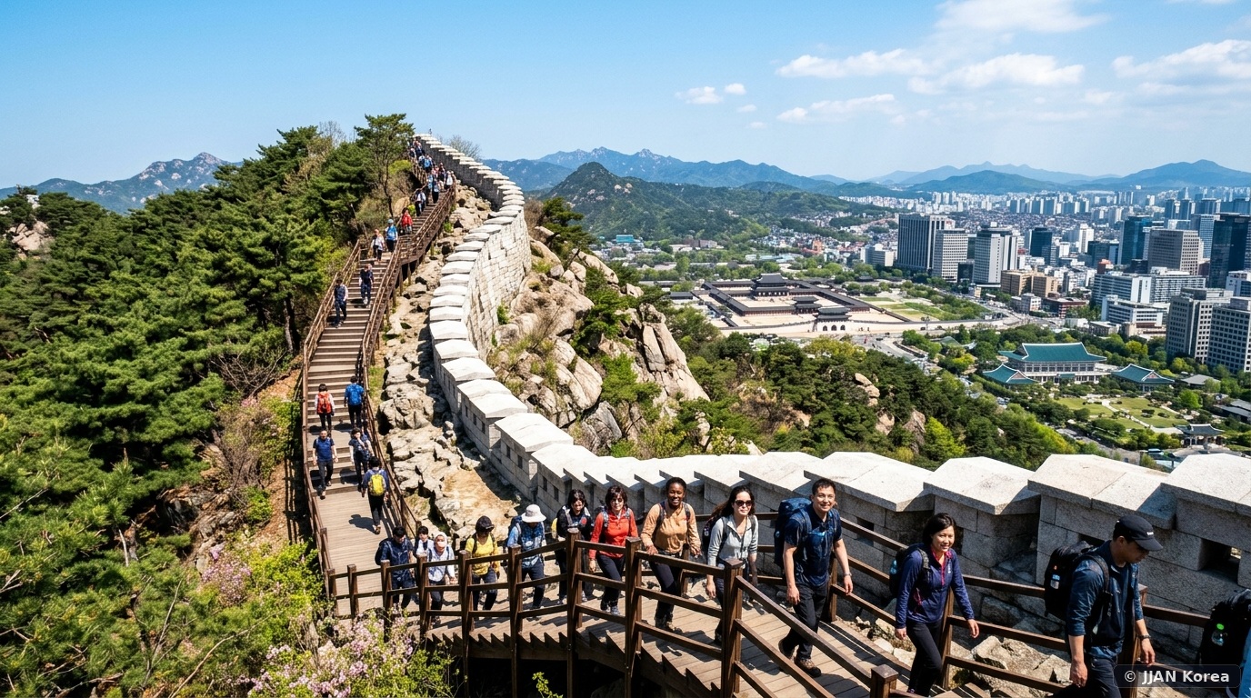Seoul Hiking for Beginners: Mount Inwangsan (인왕산) Ridge Trail & Ancient Fortress Wall Walk