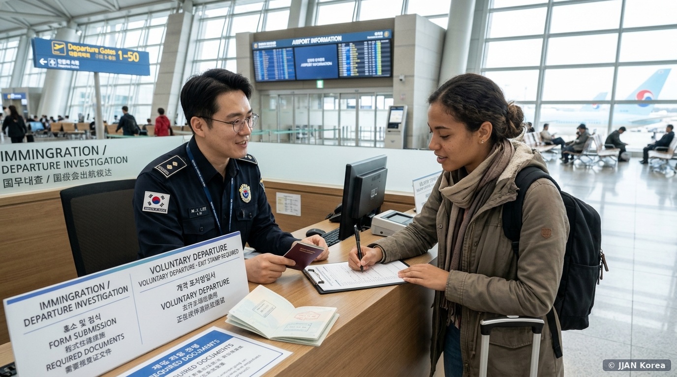 2026 Korea Voluntary Departure Scheme: Immigration Fine Waivers, Exit Declaration Procedure & Re-Entry Rights