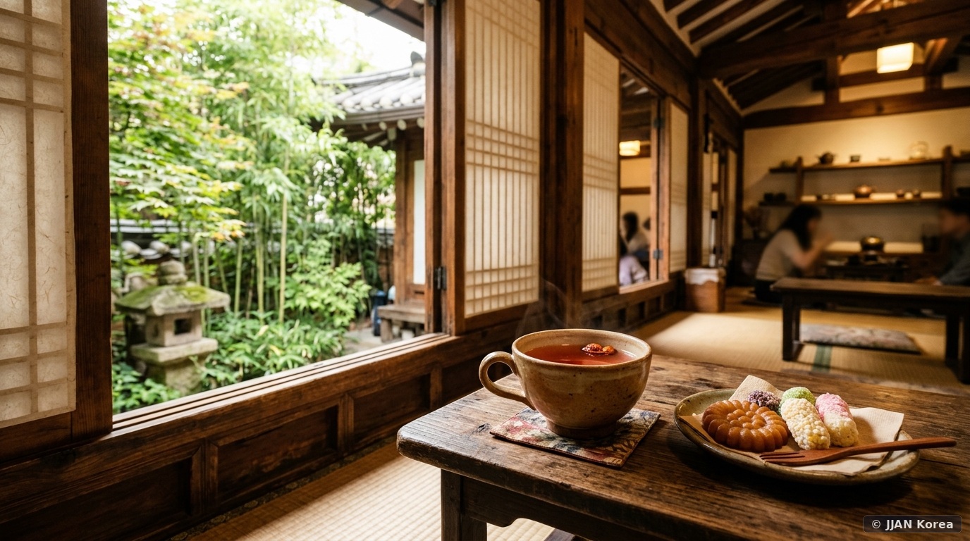Traditional Korean Tea Houses in Insadong & Bukchon: Where to Sip Omija Tea, Yakgwa & Escape the City Rush