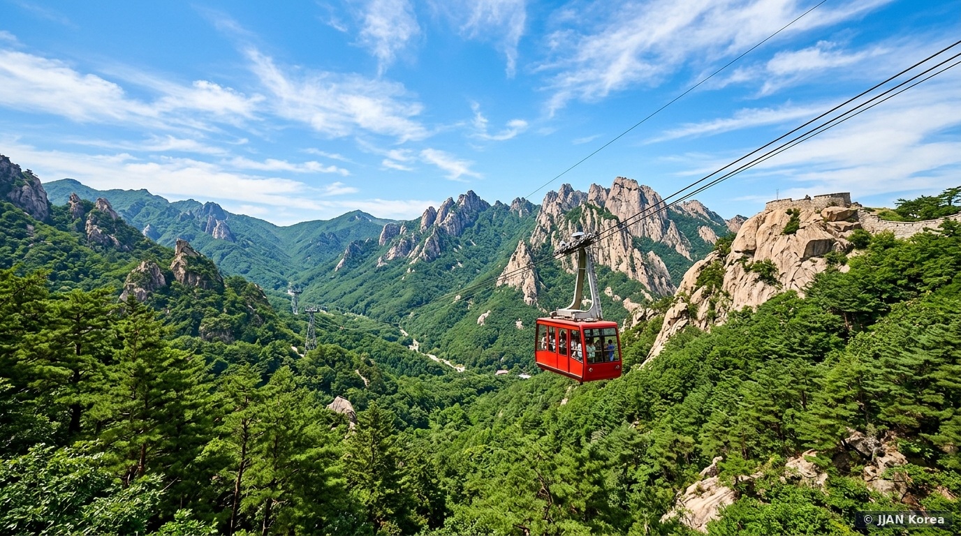 Seoraksan National Park Summer Day Trip: Cable Car to Gwongeumseong Fortress, Biryong Falls & Sokcho Transit
