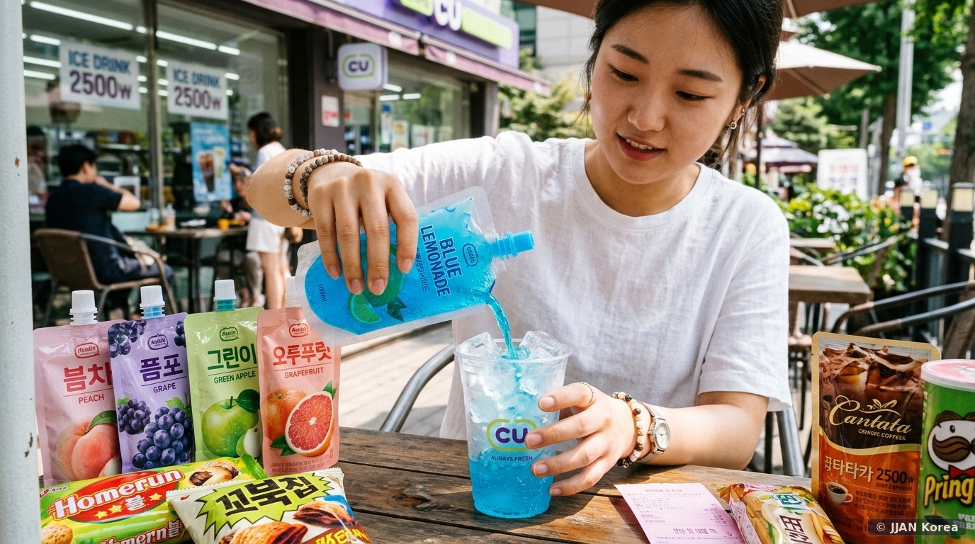Korean Convenience Store Drink Hacks: The Best Ice Cup Pouch Combinations, Ade Mixes & Viral TikTok Recipes